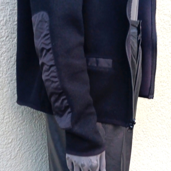 CREW OUTFITTERS UNISEX V-NECK POLAR ZIP FLEECE LINED "COMMANDO" SWEATER - Picture 16 of 17